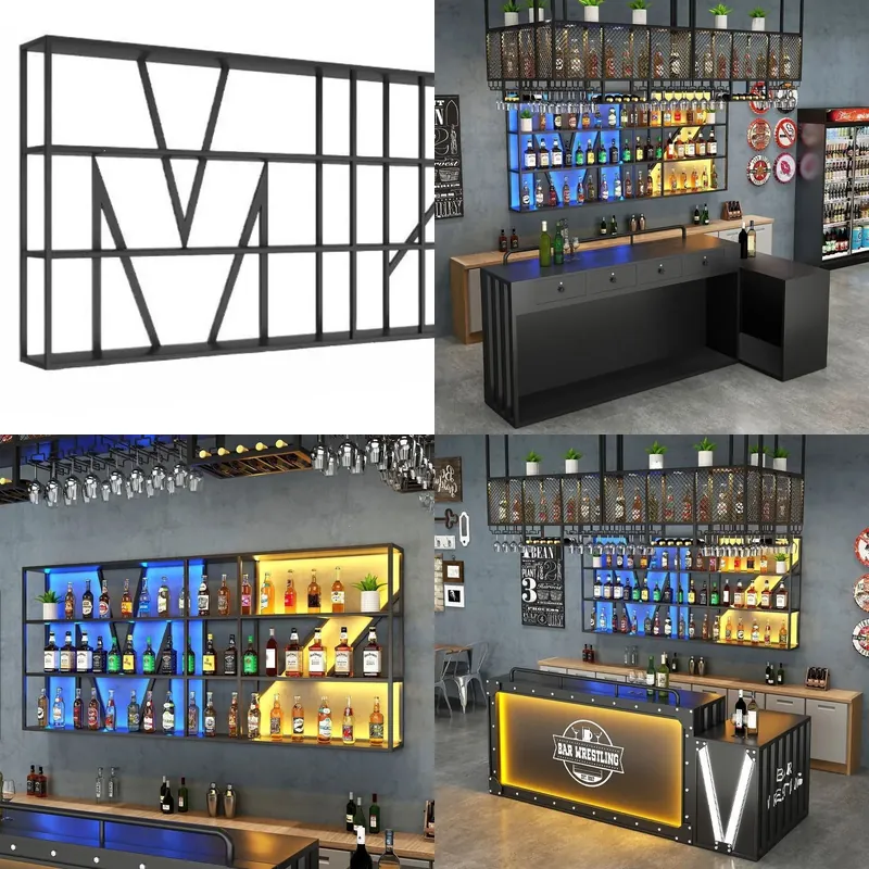 Support mural en fer forgé pou - Wine & Beer Guayaquil avis et prix